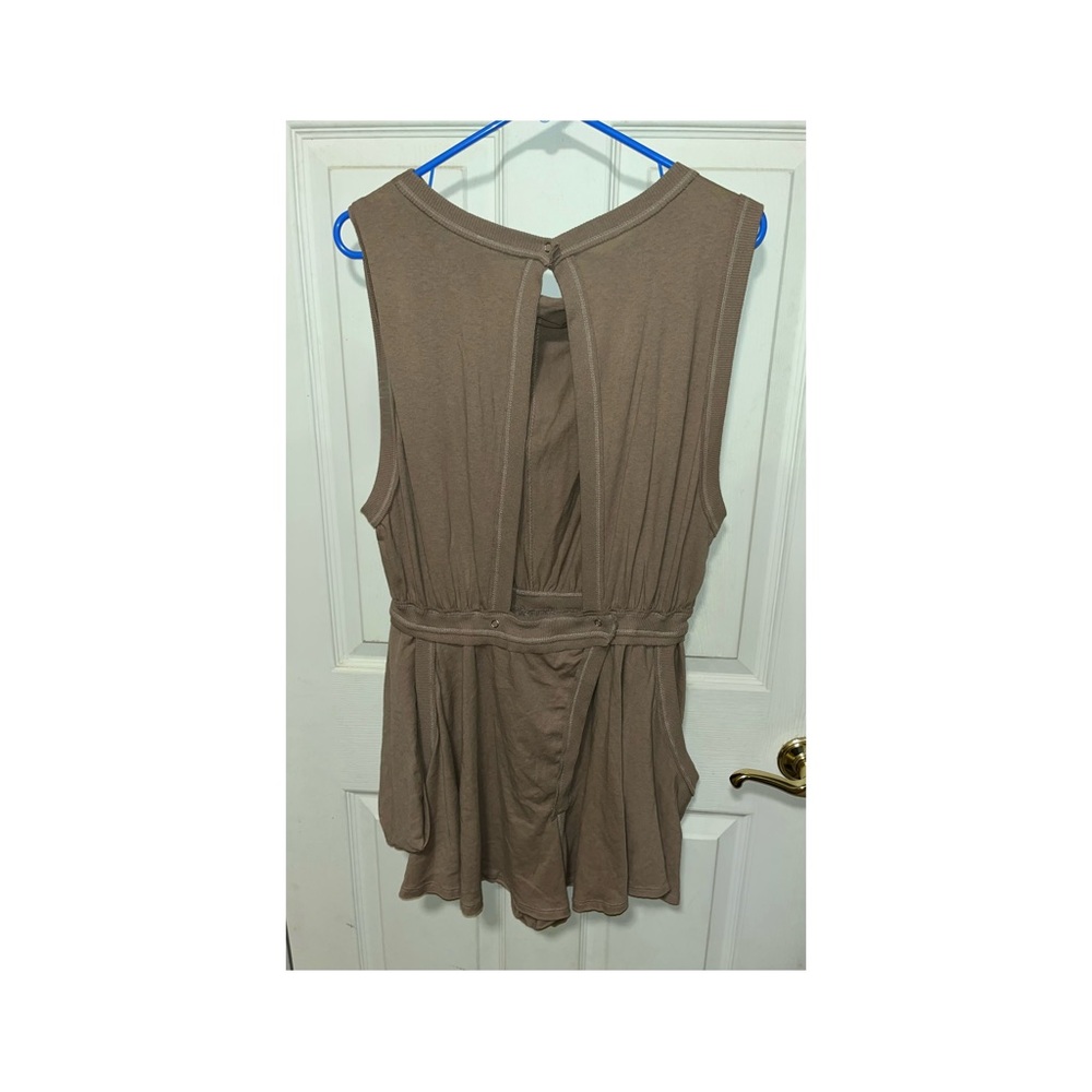FreePeople Sleeveless Tan Romper